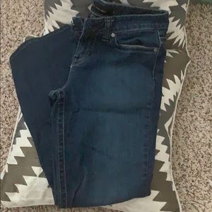 Calvin Klein high rise boot cut jeans